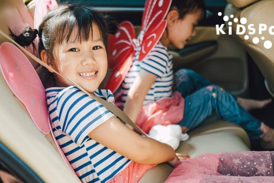 Children driving to KidsPark, a flexible daycare option