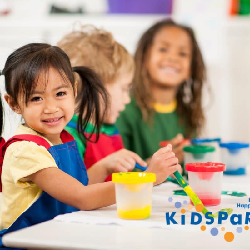 Kids at KidsPark doing Play-based learning at child care in Washington